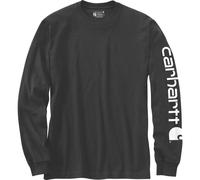 Carhartt Dearborn Relaxed LS Sleeve-logo T-shirt black (BLK) XL REG