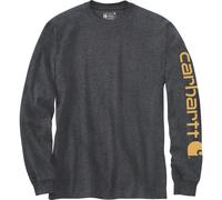 Carhartt Dearborn Relaxed LS Sleeve Logo T-shirt carbon heather (CRH) S REG