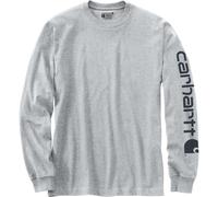 Carhartt Dearborn Relaxed LS Sleeve Logo T-shirt heather gray (HGY) S REG