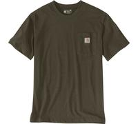 Carhartt - Workw Pocket S/S - T-Shirt, Gr. XXL, braun/oliv (BurnishedLogsHeather)