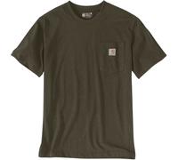 Carhartt - Workw Pocket S/S - T-Shirt, Gr. XXL, braun/oliv (BurnishedLogsHeather)