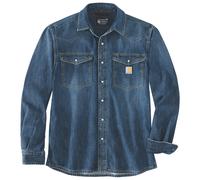 Carhartt - Denim L/S Snap Front Shirt - Hemd, Gr. L, blau (Wyatt)