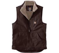 Carhartt Duck Mock Neck Weste, braun, Größe L für Männer