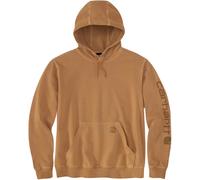 Carhartt Durham Garment Dyed Logo Hoodie, braun, Größe L für Männer