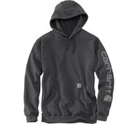 Carhartt Durham Garment Dyed Logo Hoodie, dunkelgrau, Größe S
