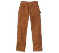 Carhartt Firm Duck Double-Front Work Dungaree Hose, braun, Größe 30 für Männer