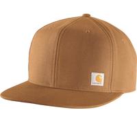 Carhartt Herren Firm Duck Flat Brim Cap, Braun Brown, Einheitsgröße