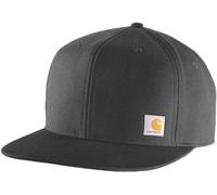 Carhartt - Firm Duck Flat Brim Cap - Mütze, Gr. One Size, grau/schwarz (Black)