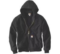 Carhartt Firm Duck Insulated Flannel-Lined Active Textil Jacke, schwarz, Größe S