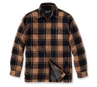 Carhartt Jacke Flannel Sherpa-Lined Shirt Jacket 105939 - Größe L - Farbe carhartt brown