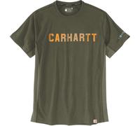Carhartt Force Flex Block Logo T-Shirt, grün, Größe M für Männer