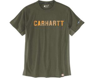 Carhartt Force Flex Block Logo T-Shirt, grün, Größe M für Männer
