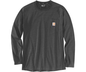 Carhartt Force Flex Pocket Langarmshirt, grau, Größe S für Männer