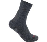 Carhartt Force Grid Midweight Synthetic-merino Wool Blend Short Crew Sock carbon heather (CRH) L
