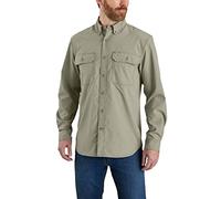 Carhartt Force Herren-Langarmshirt, lockere Passform, leicht, Burnt Olive, XL