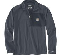 Carhartt Force Ironwood Relaxed 1/2 Zip Mock Neck deep smoke blue (HV8) L REG