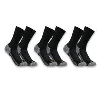 Carhartt Force Midweight Crew Socken 3er Pack Schwarz Größe: XL