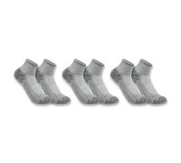 Carhartt FORCE MIDWEIGHT QUARTER SOCK 3 PACK SQ5283M - Größe LRG - Farbe charcoal