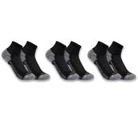 Carhartt Force Midweight Quarter Socken - 3er Pack, schwarz, Größe XL für Männer