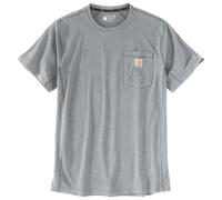 Carhartt Force Relaxed Fit Midweight Short Sleeve Pocket T-Shirt, grau, Größe 2XL für Männer
