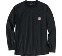 Carhartt Herren Force® Relaxed Fit, mittelschweres, kurzärmliges Pocket T-Shirt, Schwarz, S