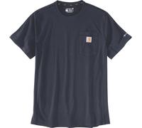 Carhartt T-Shirt Force - lockere Passform, mittelschwer, Kurzarm mit Tasche - Marineblau Größe 2XL