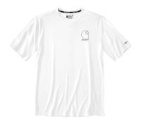 Carhartt Force Sun Defender Relaxed Logo T-Shirt weiß - L