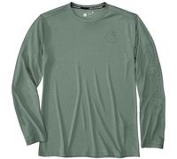 Carhartt Force Sun Defender™ Long-Sleeve Logo Graphic Long-Sleeve Langarm Funktionsshirt, grün, Größe 2XL für Männer