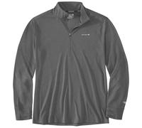 Carhartt Force Sun Defender Relaxed Half-Zip Funktionsshirt, stahlfarben, Größe M