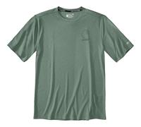 Carhartt Force Sun Defender™ Relaxed Logo T-Shirt 107182 Green Slate Heather-S