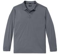 Carhartt Force Sun Defender Relaxed LS Logo Polo Shirt, stahlfarben, Größe XL
