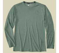 Carhartt Force Sun Defender™ Relaxed Longsleeve Logo T-Shirt 107202 Green Slate Heather-M