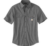Carhartt Fort Loose SS Shirt light black chambray (N74) M REG
