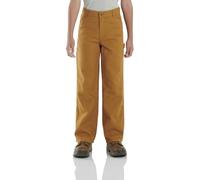 Carhartt Gewaschene Latzhose für Jungen, gefüttert und ungefüttert, Braun (Carhartt Brown), 14