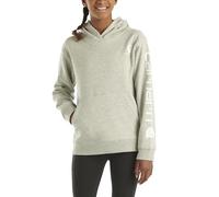 Carhartt Langärmeliges Strick-Sweatshirt mit Kapuze für Mädchen, Grau Meliert, XS