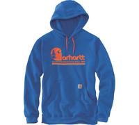 Carhartt Loose Fit Midweight Graphic Hooded Sweatshirt, blau-orange, Größe XL für Männer