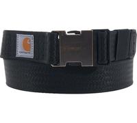 Carhartt Men's Standard, Casual Belts, Available in Multiple Styles, Colors & Sizes, Rugged Flex Nylon Webbing (Black), Large