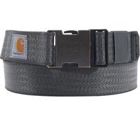 Carhartt Herren-Gürtel, Standard, leger, erhältlich in verschiedenen Stilen, Farben und Größen, robustes flexibles Nylon-Gurtband (Kies), Größe XL