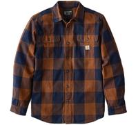 Carhartt Heavyweight Flannel Plaid Hemd, braun, Größe M für Männer