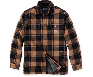 Carhartt Heavyweight Flannel Sherpa Hemd, braun, Größe XL für Männer