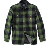 Carhartt Herren Jacke 105939 – Flanell, Sherpa-Futter, Button-Down-Kragen, Chive, Gr. M