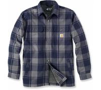 Carhartt Jacke Flannel Sherpa-Lined Shirt Jacket 105939 - Größe S - Farbe navy