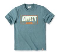 Carhartt Heavyweight S/S Graphic T-Shirt 106091 - Größe M - Farbe sea pine heather