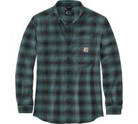 Carhartt Hemd Flannel L/S Plaid Shirt Sea Pine-2XL