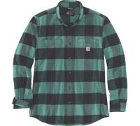 Carhartt Midweight Flannel Plaid Hemd, grün, Größe 2XL für Männer
