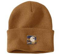 Carhartt Herren 106336 Knit Camo Patch Beanie, Braun (Carhartt Brown), Einheitsgröße