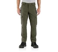 Carhartt Herren Arbeitshose Ripstop Cargo Fleece Lined, Farbe:Basil, 38L36
