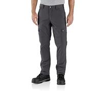 Carhartt Herren Arbeitshose Ripstop Cargo Fleece Lined, Farbe:Shadow, Farbe:Greige, 36L36