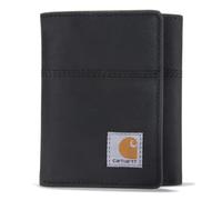 Carhartt Herren Casual Saddle Leder Geldbörsen, erhältlich in Mehreren Stilen und Farben Tasche, Schwarz (Trifold), Einheitsgröße