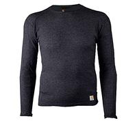 Carhartt Herren Base Force 100% Baumwolle Midweight Classic Crew, Schwarz meliert, 3X-Groß